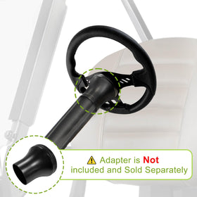 MOSNAI premium PVC grip steering wheel delivers a secure hold for long rides.