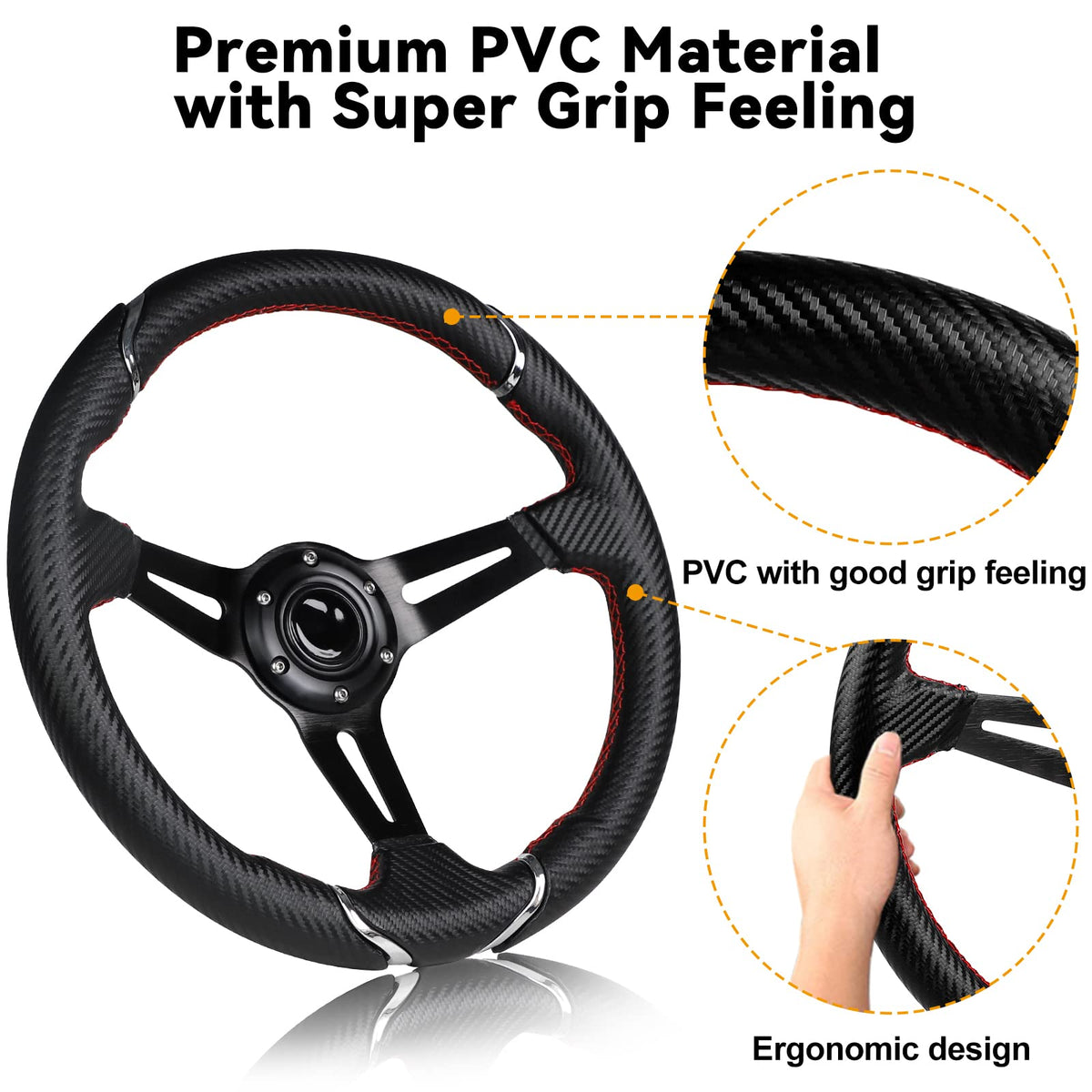 Racing-style MOSNAI wheel with black matte aluminum spokes.