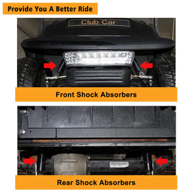 MOSNAI rear shocks for Precedent G&E provide reliable support on bumpy fairways.
