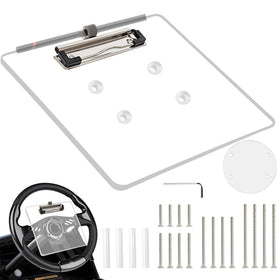 MOSNAI scorecard holder on steering wheel for quick access during rounds