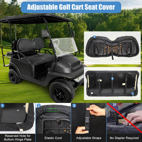 MOSNAI Easy-installation seat cover with straps for quick, tool-free fit.