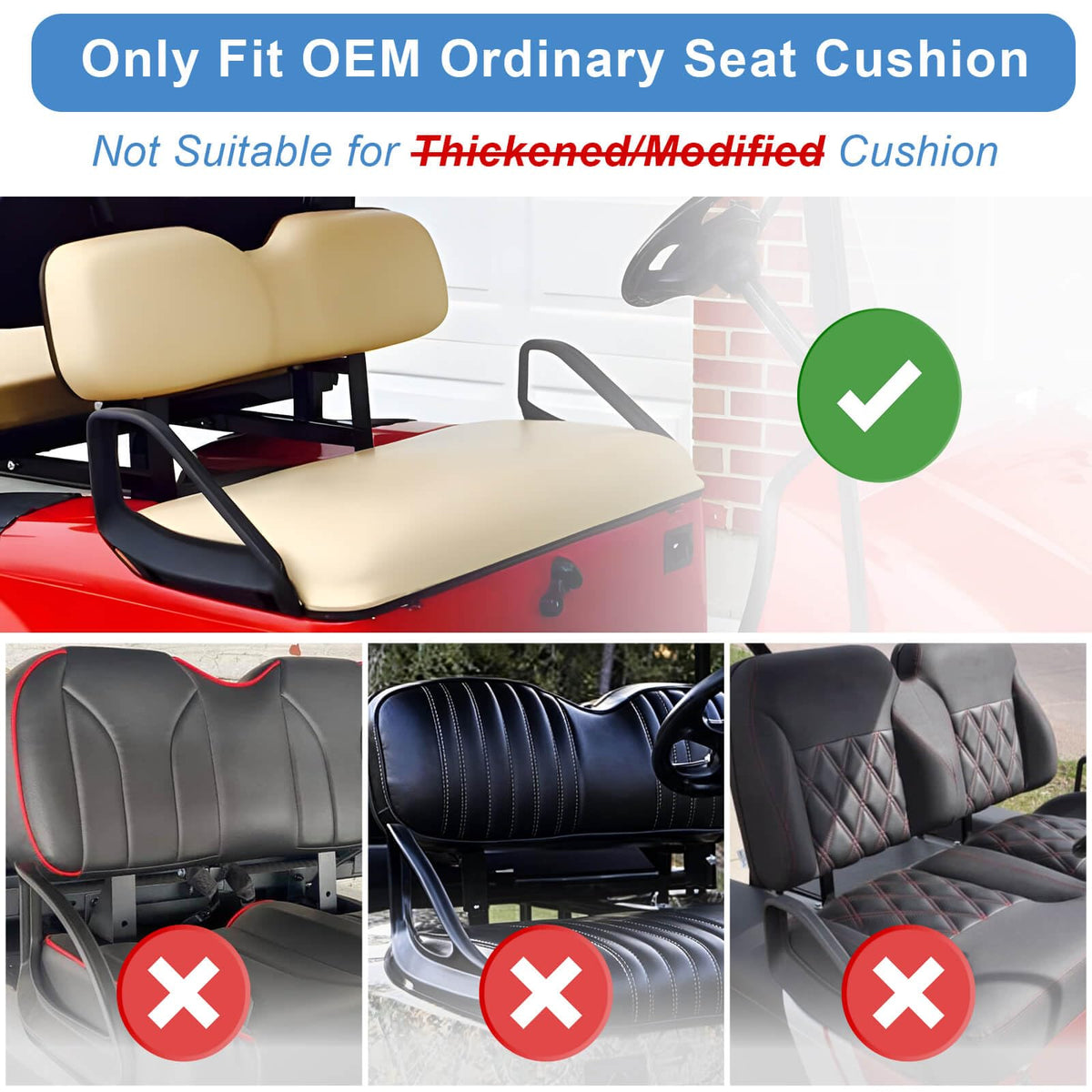 MOSNAI Yamaha G29 Drive2 front seat cover guards against stains.