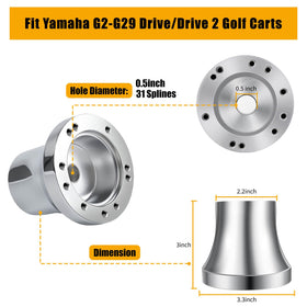 MOSNAI silver satin finish adapter adds premium look and corrosion resistance.