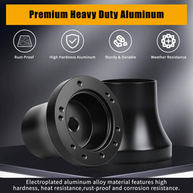 MOSNAI aluminum adapter with anti-corrosion finish.