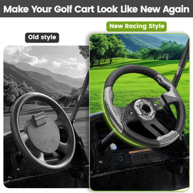 MOSNAI steering wheel grip detail provides premium PVC feel.