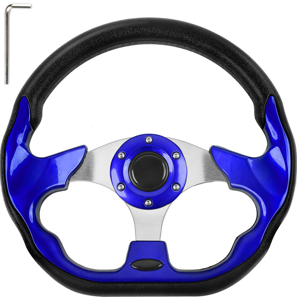 MOSNAI universal 12.5-inch steering wheel for versatile cart upgrades.