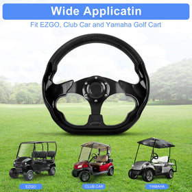 Universal MOSNAI golf cart steering wheel adds versatility and style.