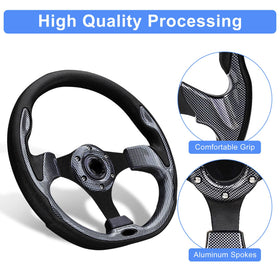 MOSNAI Yamaha G2-G29 ergonomic steering wheel for comfortable grip.