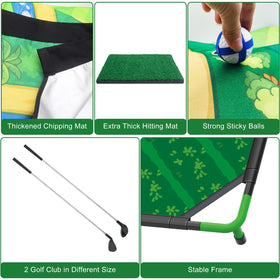 Mostop adjustable clubs fit adults and kids for shared backyard play.