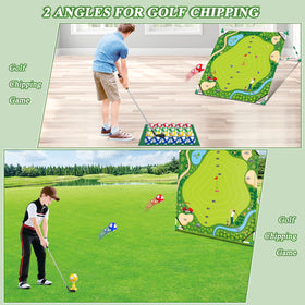 Mostop Golf Chipping Game Set 24-velcro balls for mess-free indoor and outdoor use.