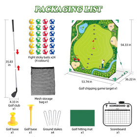 Mostop Golf Chipping Game Set carry bag enables portable practice anywhere.