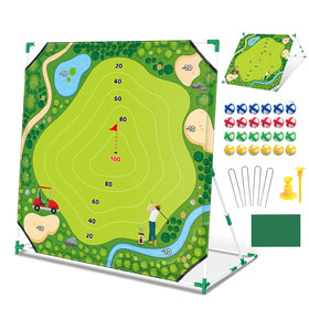 Mostop Golf Chipping Game Set front view, compact practice kit for any space.