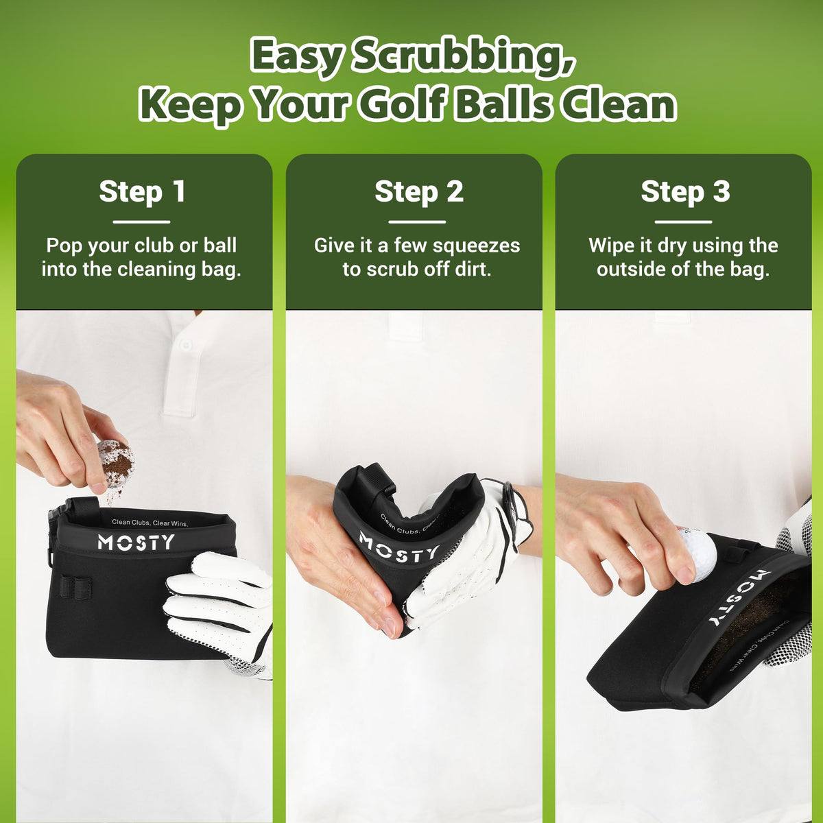 MOSTY groove brush included for cleaning iron grooves