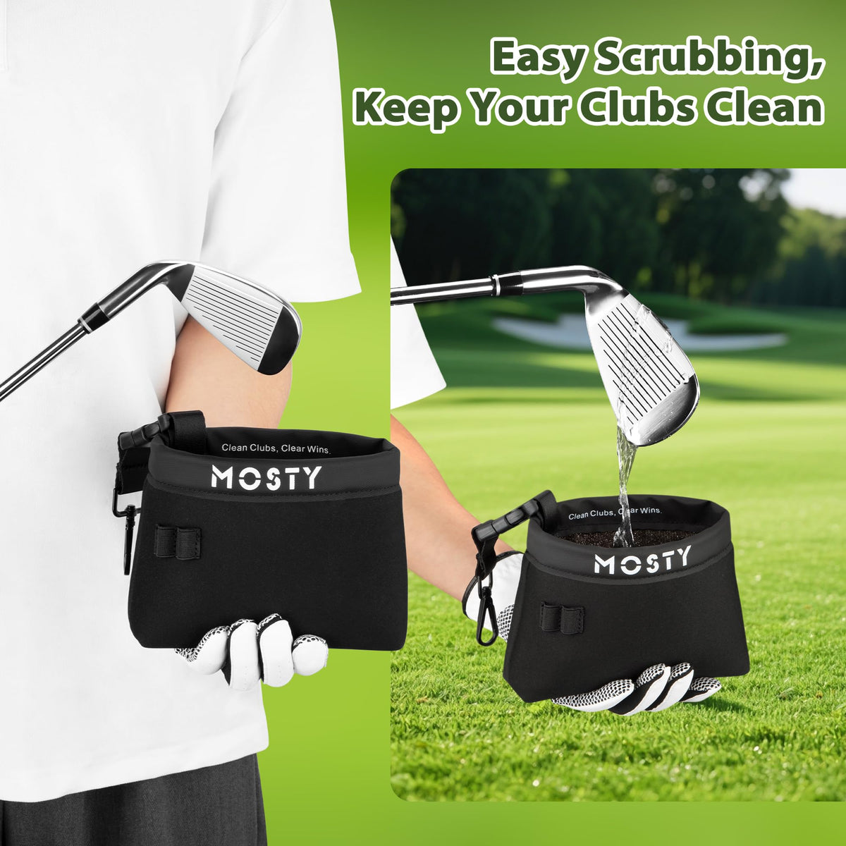 MOSTY interior scrub and polish for quick debris removal