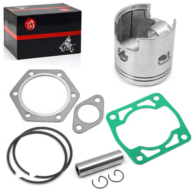 MOTO1988 0.5mm oversize piston kit with piston and rings arrangement, supports sealing