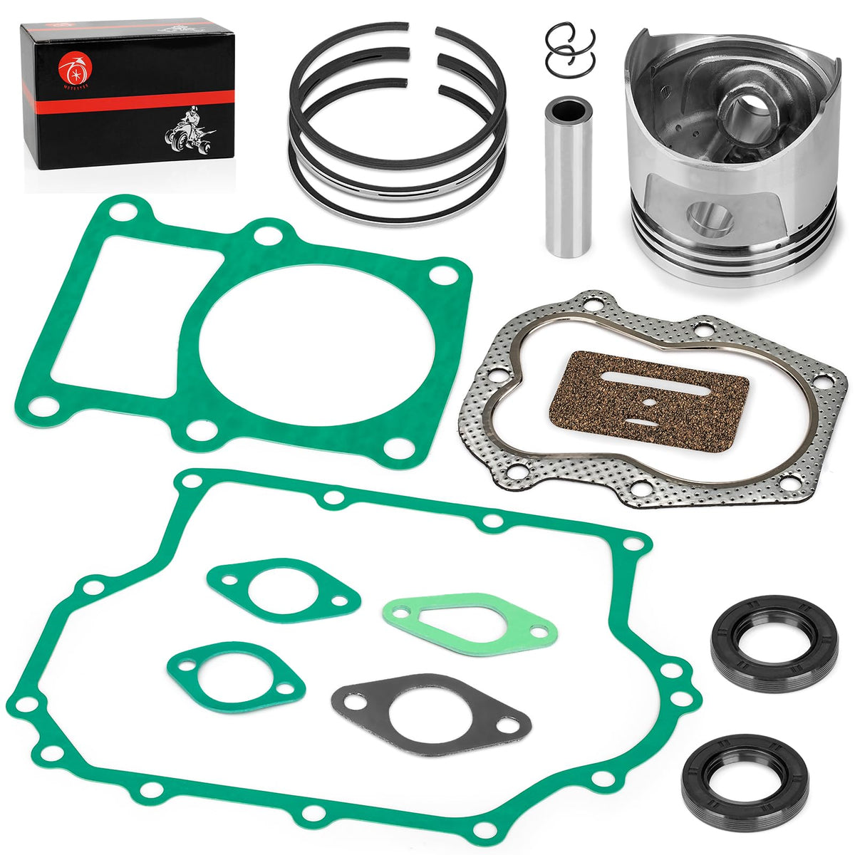 MOTO1988 341cc engine rebuild kit with piston and ring for Club Car improves compression