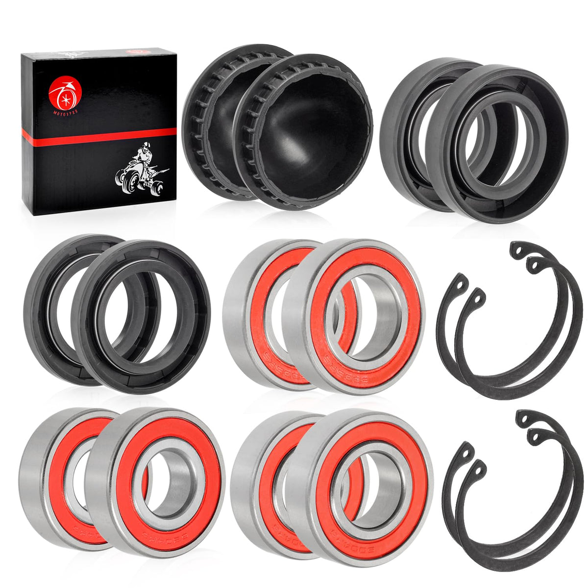 MOTO1988 6204 bearing supports smooth wheel rotation