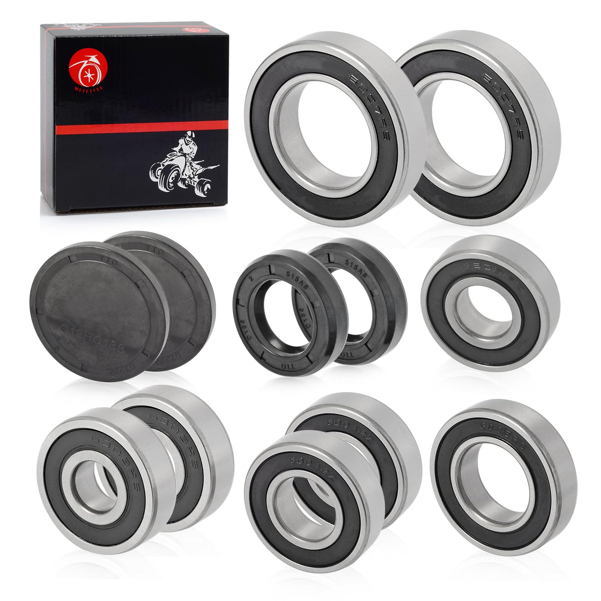 MOTO1988 bearings set 6007 6004 6303 close-up highlighting durable parts.