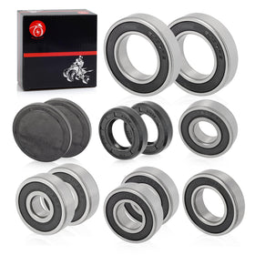 MOTO1988 bearings set 6007 6004 6303 close-up highlighting durable parts.