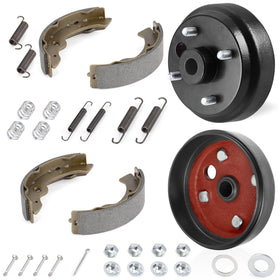 MOTO1988 included parts list shows two drums and shoes with hardware