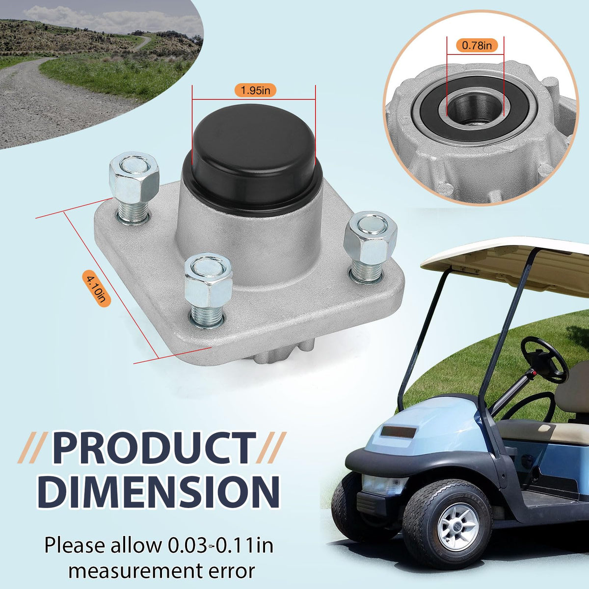 MOTO1988 installation-ready hub kit with OEM references