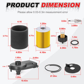MOTO1988 oil filter for Yamaha golf cart supports engine protection.