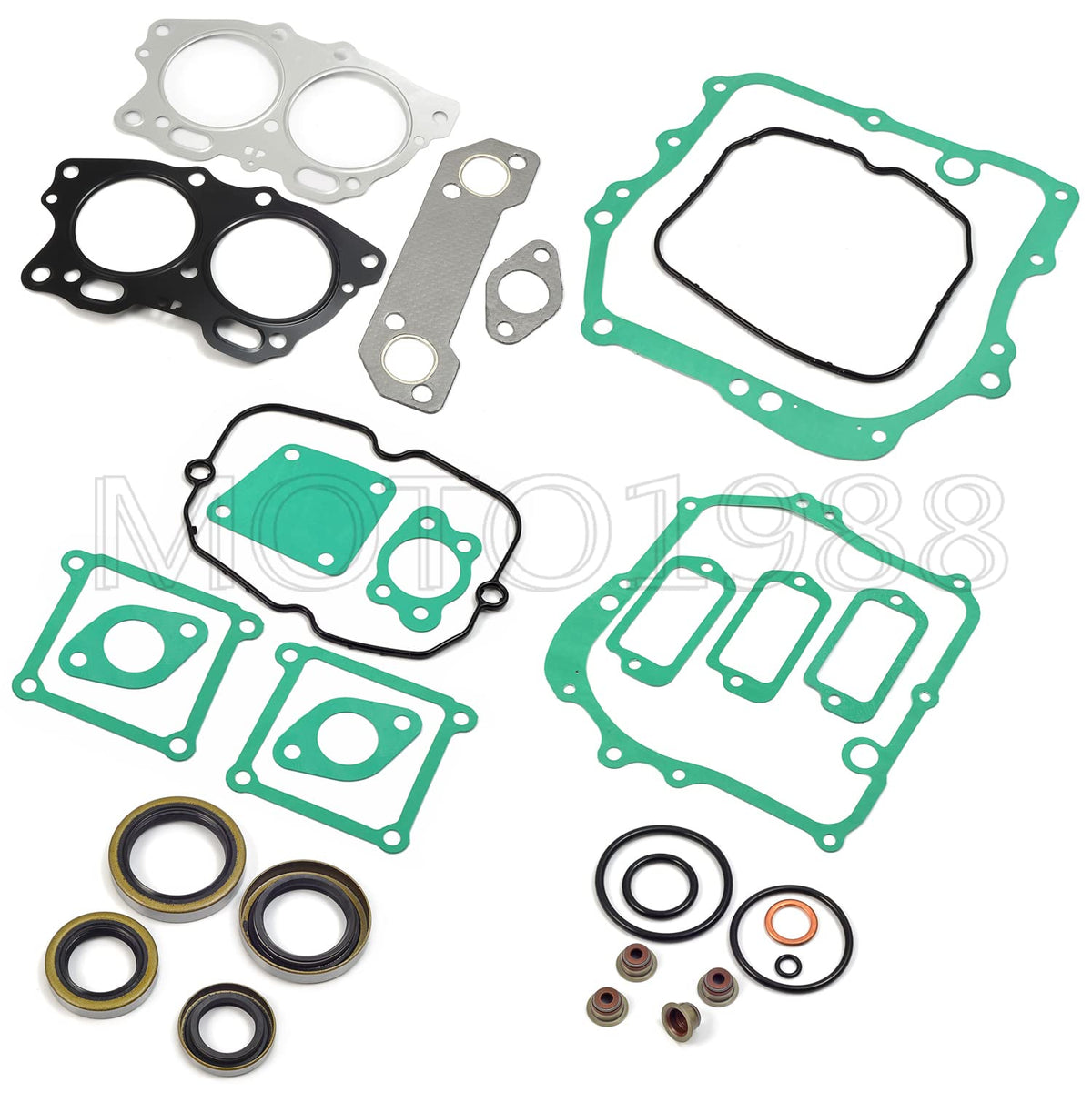 Moto1988 packaging shows all gasket kit contents for easy verification