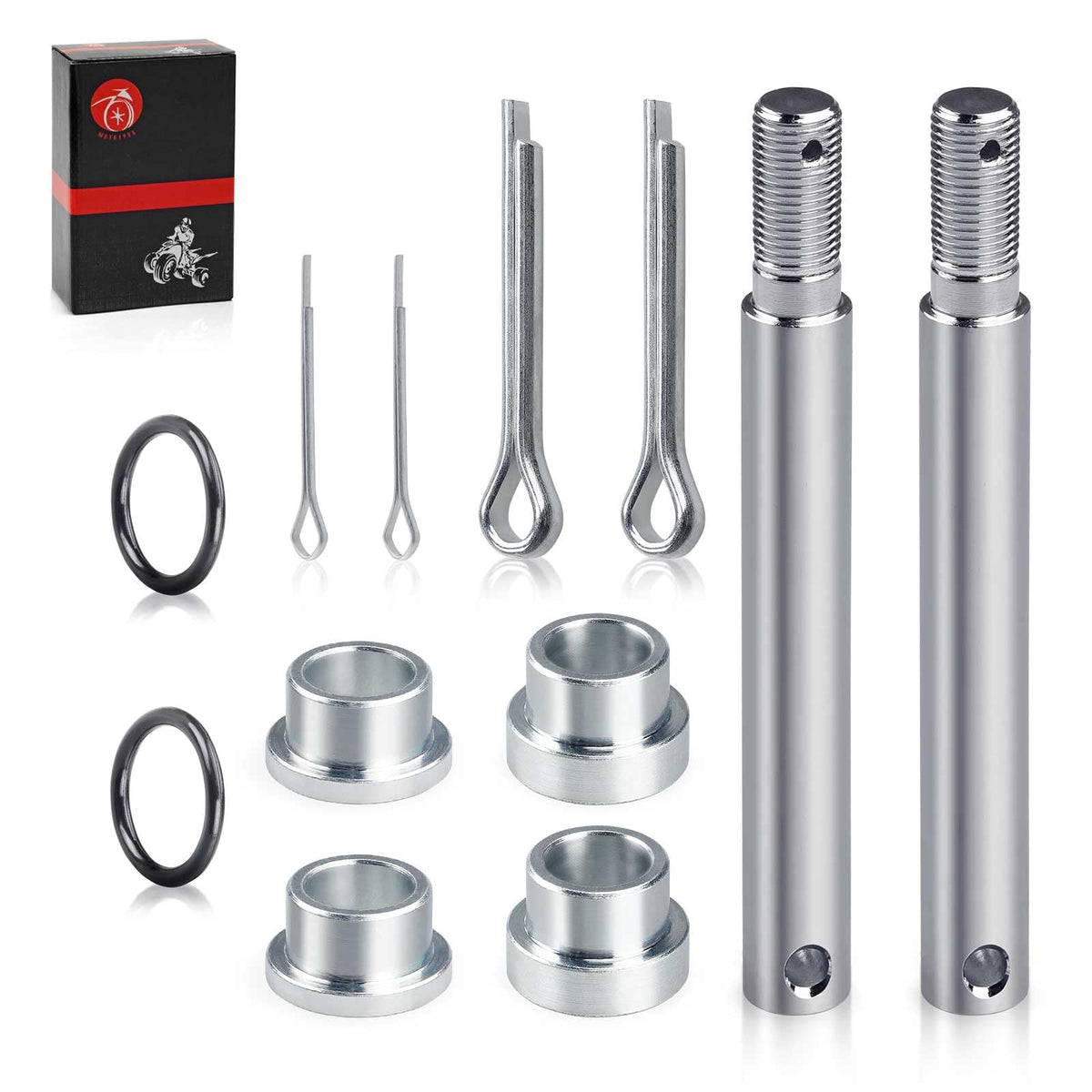 MOTO1988 packaging for Yamaha G1 king pin bushing kit and contents.