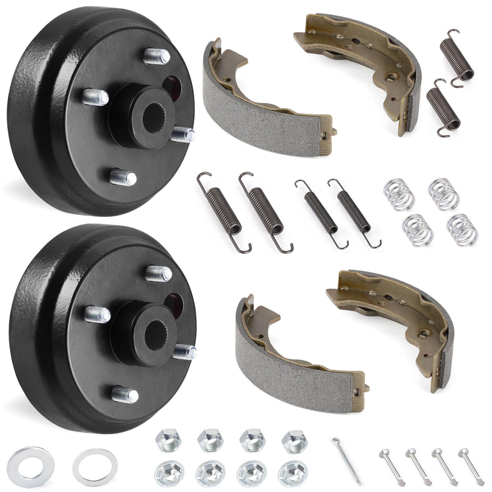 MOTO1988 rear brake hub drum kit for EZGO gas carts enhances braking reliability during rides