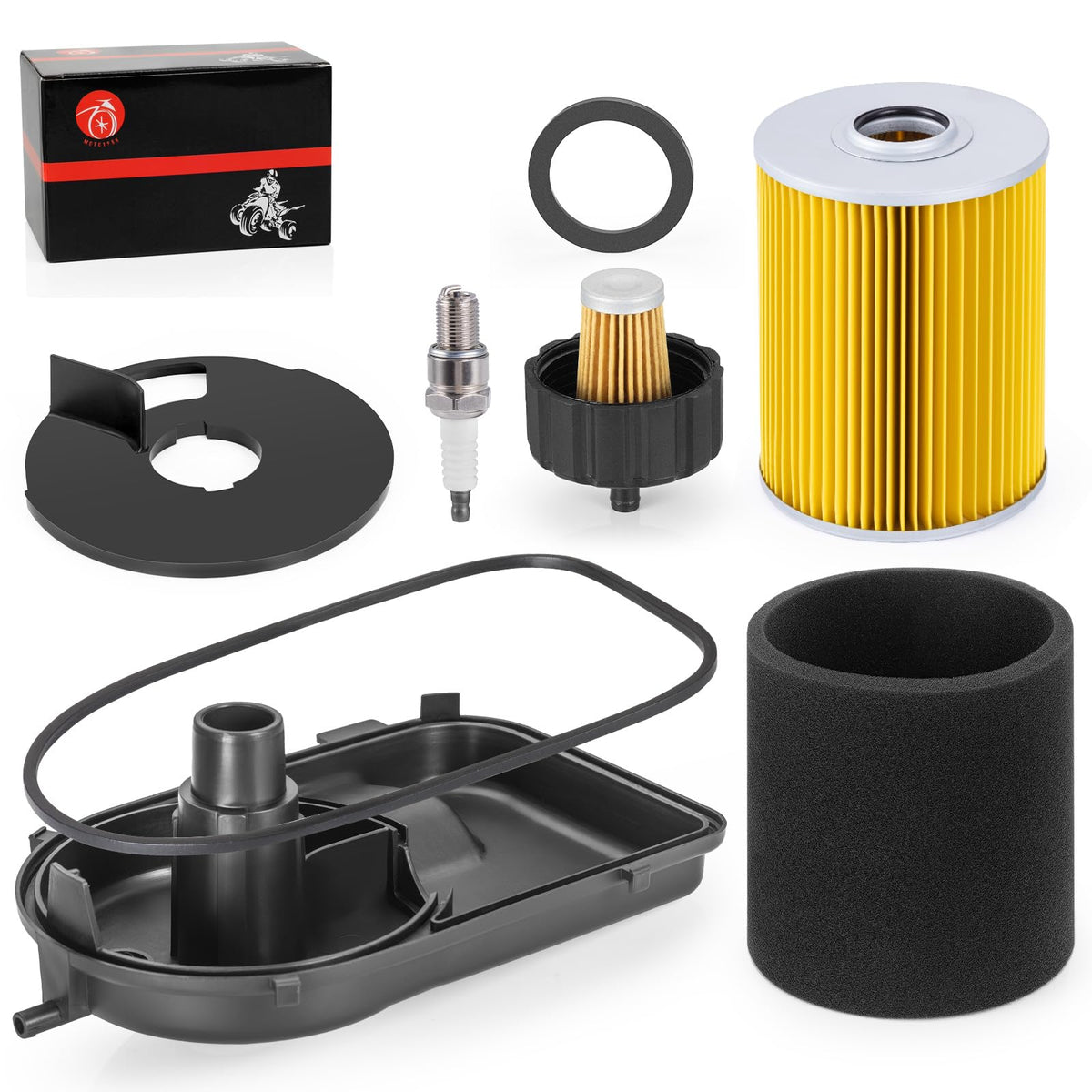 MOTO1988 spark plug included for reliable ignition in everyday use.