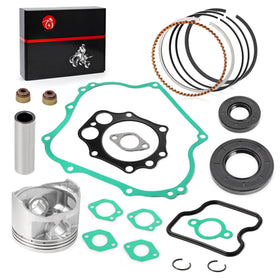MOTO1988 top-end rebuild kit components laid out for Club Car DS Precedent, ready for maintenance.