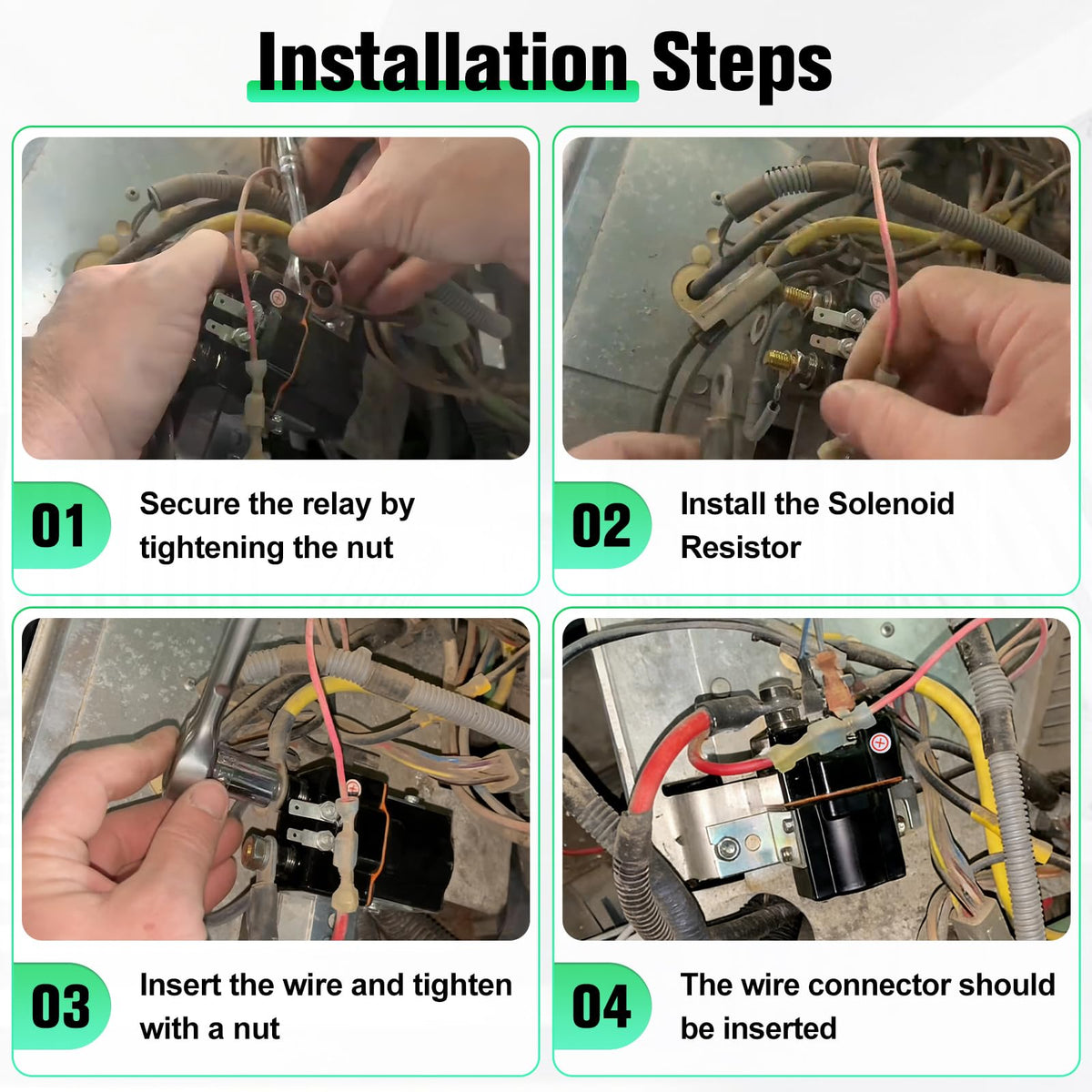 Motofoal Club Car DS electrical system view showing easy fitment