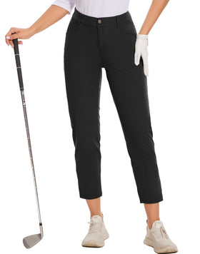 Mottepi women's golf pants with four pockets for on-course storage.