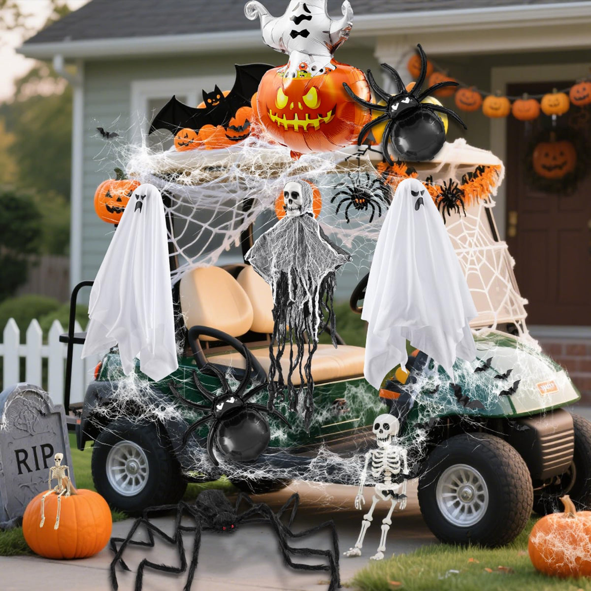 Moucuny skeleton plastic model adds playful Halloween detail to your setup