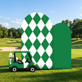 Moukeren golf cart sign 60x80 green for party decor and signage