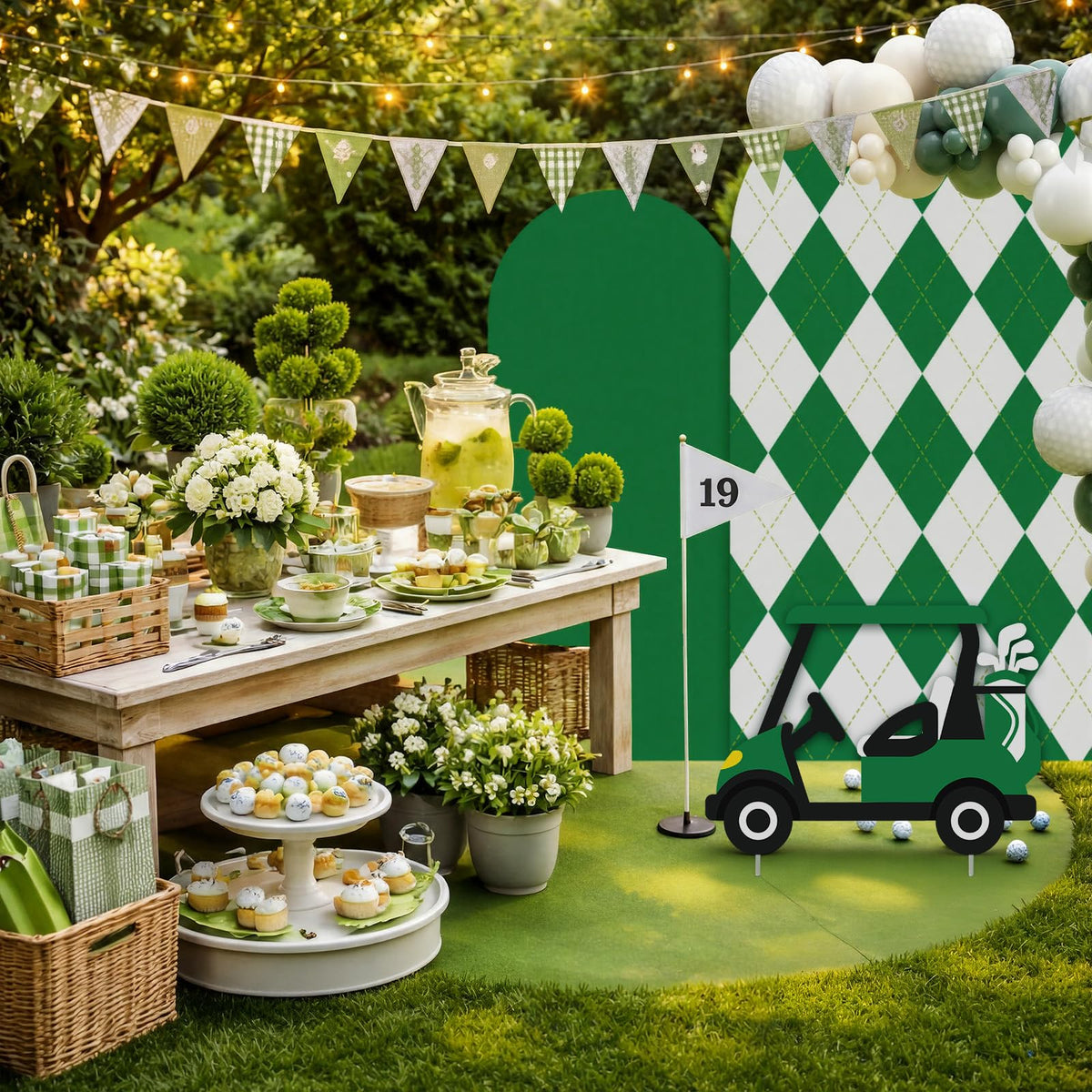 Moukeren golf decor packaging green ready for safe storage and transport