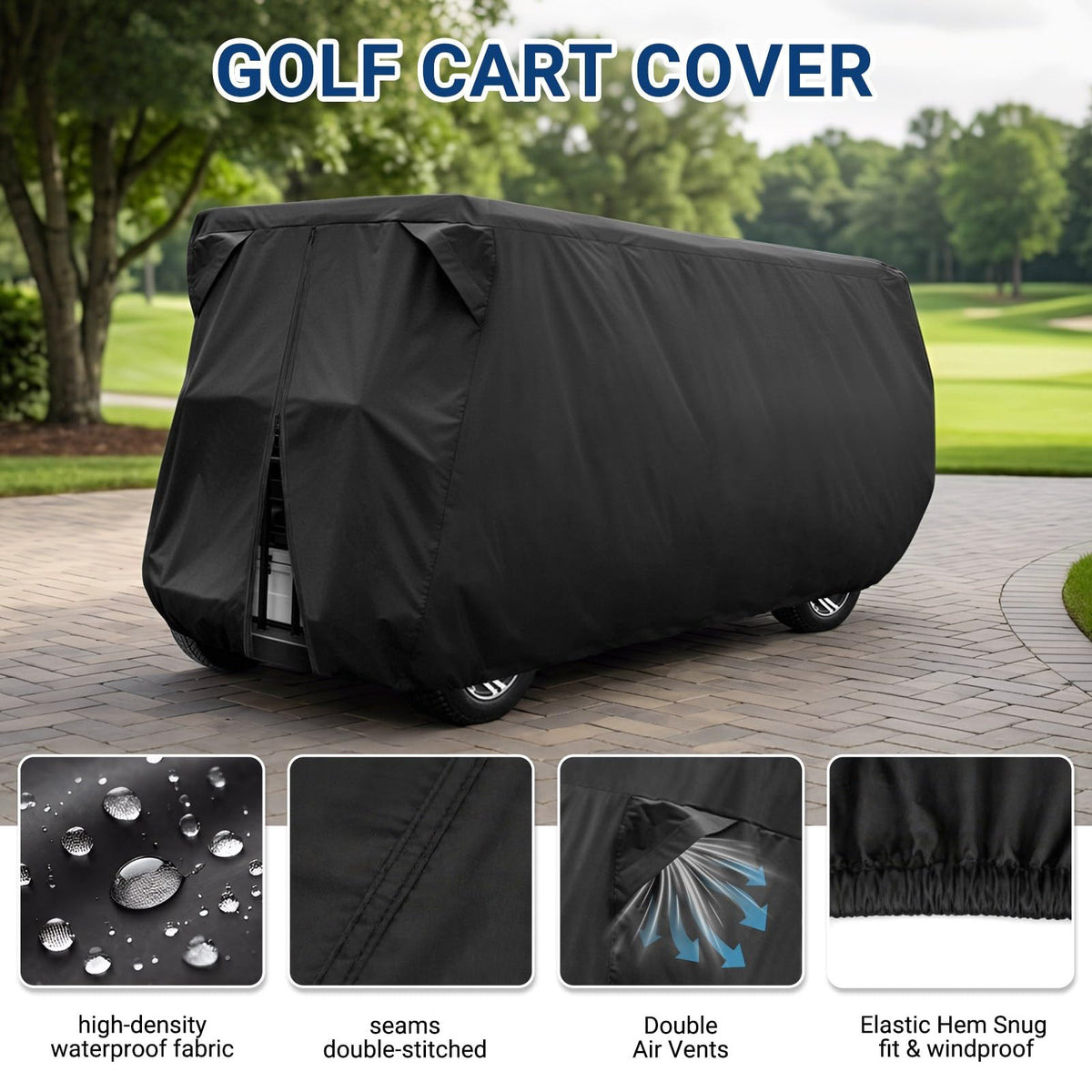 Moveland cover close-up of breathable vents for airflow and moisture control
