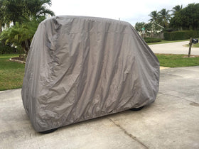 Moveland cart cover stored compactly for easy transport.