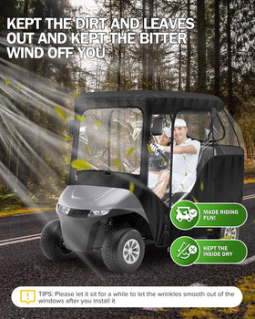 Moveland rear opening for mirror view and tail light window for safety.