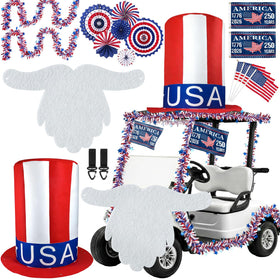 Movinpe USA roof hat adds bold patriotic style to your parade vehicle