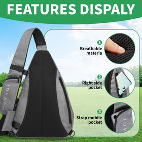 MYQ MOYAQI 8-10 disc capacity main compartment for compact carry.