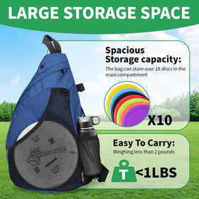 MYQ MOYAQI bag with storage pockets for towels and markers on the course.