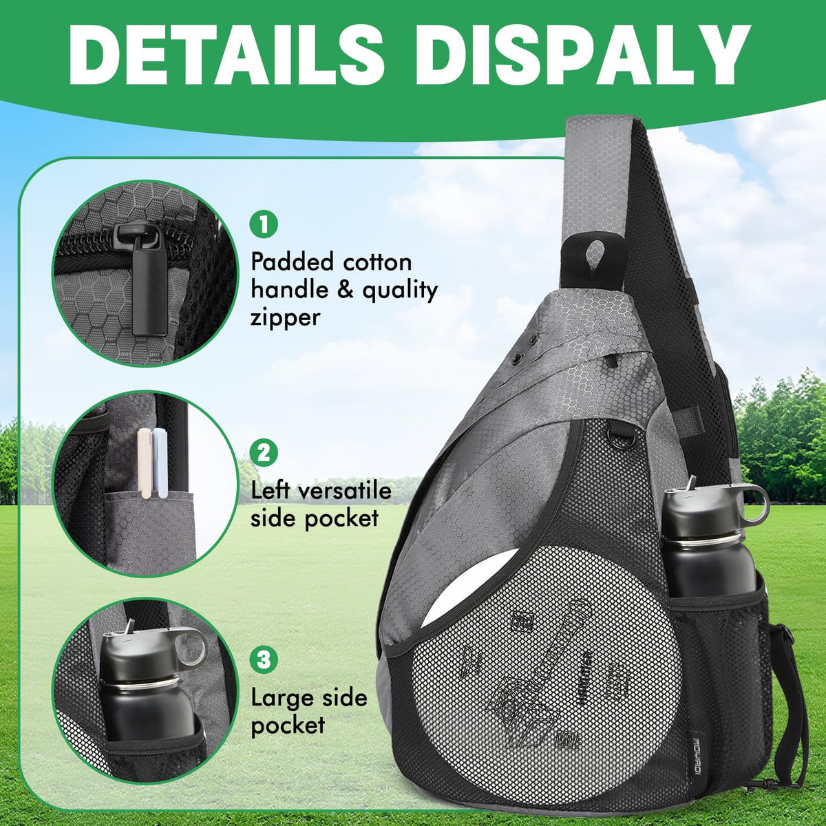 MYQ MOYAQI retriever holder feature enabling quick disc retrieval on the course.