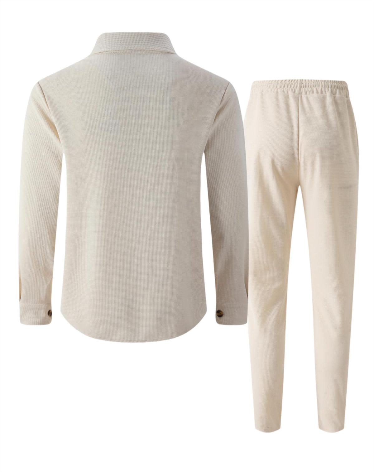 MQUN sweatsuits waffle-knit fabric stays breathable during movement.