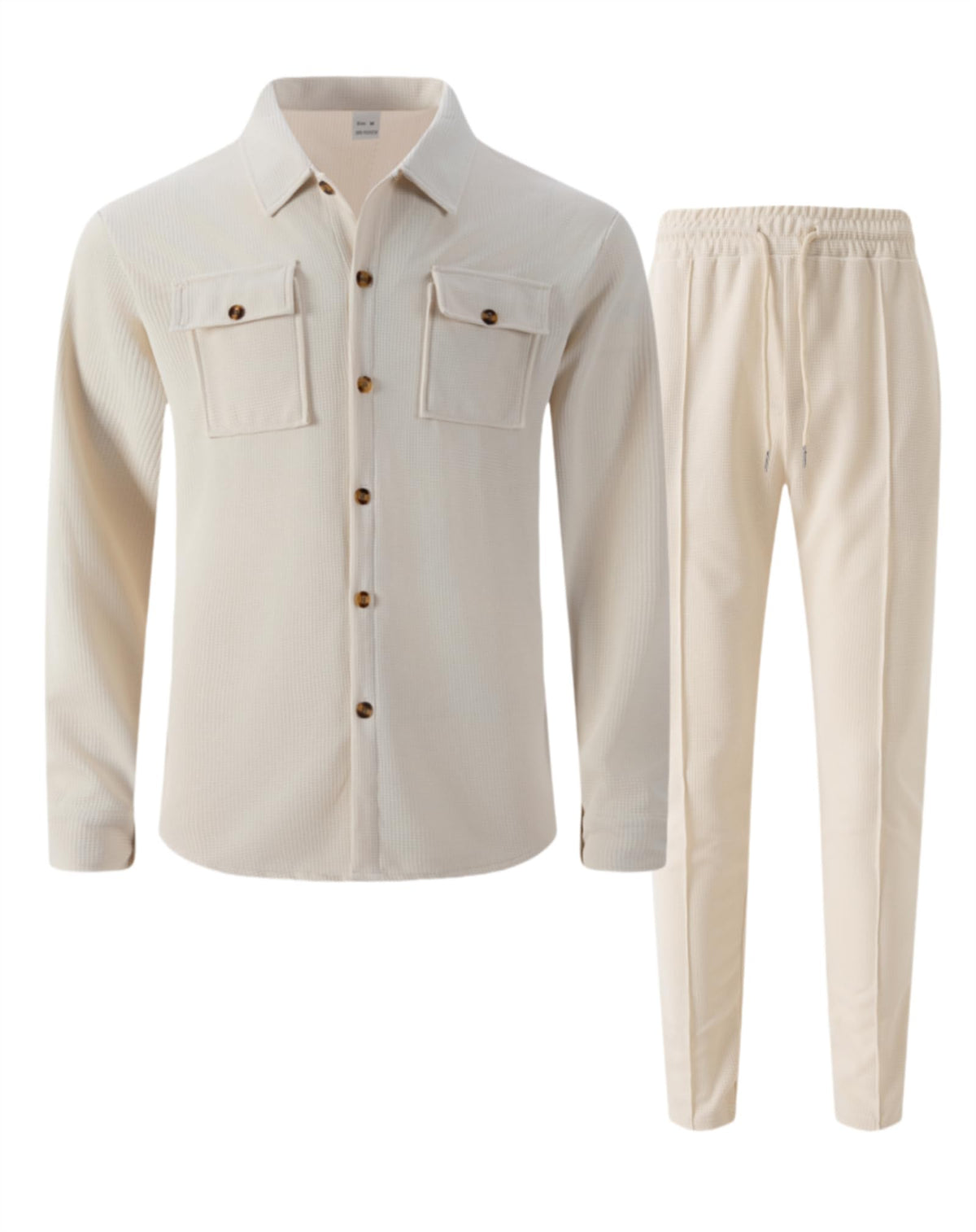 MQUN jacket highlights lapel and chest pocket detail for casual style.