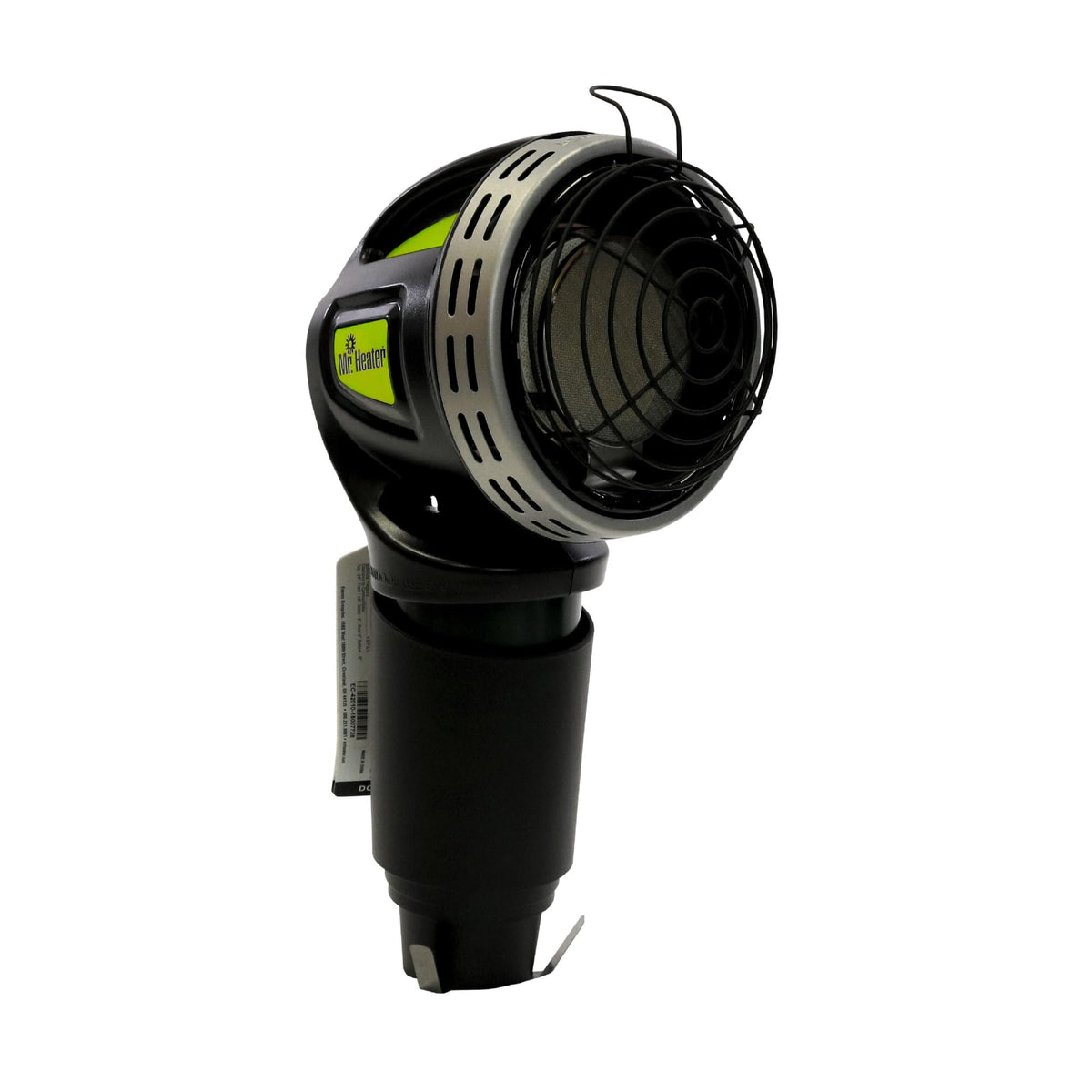 Mr Heater Golf Cart uses 1 lb propane cylinder for quick, easy fuel access.