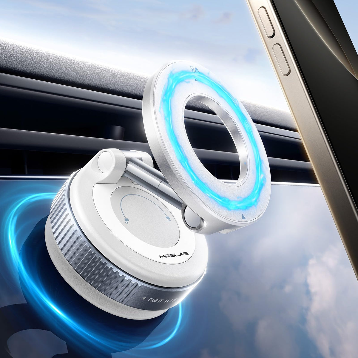MRGLAS 2025 upgraded vacuum magnetic holder for cars, hands-free driving.