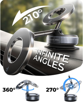 24 high-performance magnets deliver strong, interference-free adhesion.