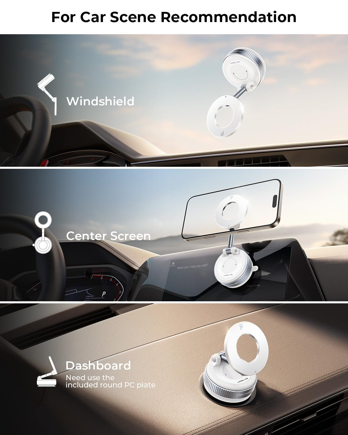 MRGLAS with 360° rotation and dual-axis arms for flexible viewing.