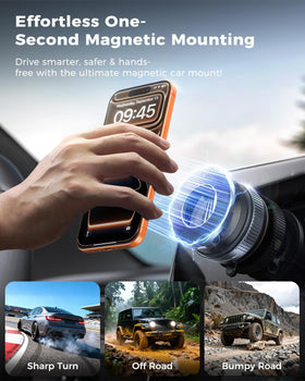 One-handed attachment for quick, hassle-free mounting.